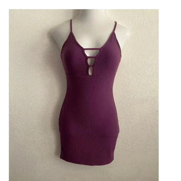 🆕Forever21 Purple Lattice Cami-Strap Bodycon Dress S🆕 - Picture 4 of 10